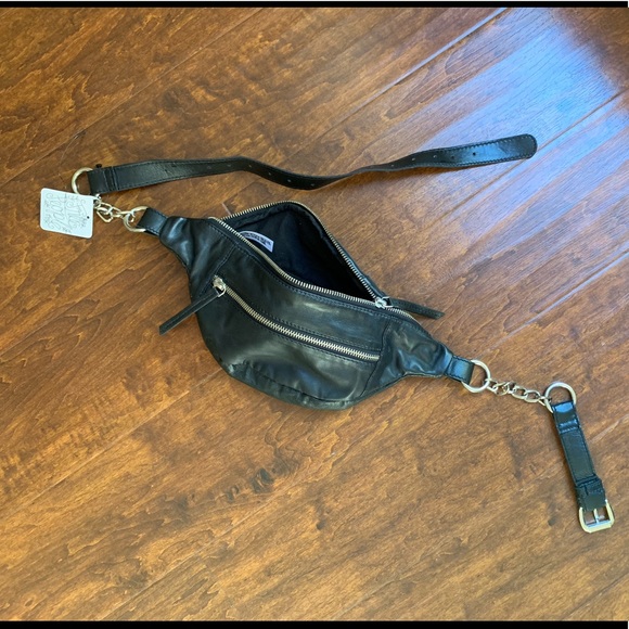 free people leather fanny pack